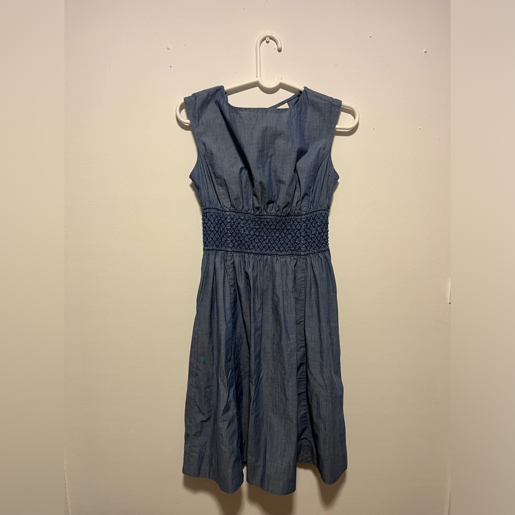 Kate Spade Ny Blair Chambray Fit Flare Dress.
